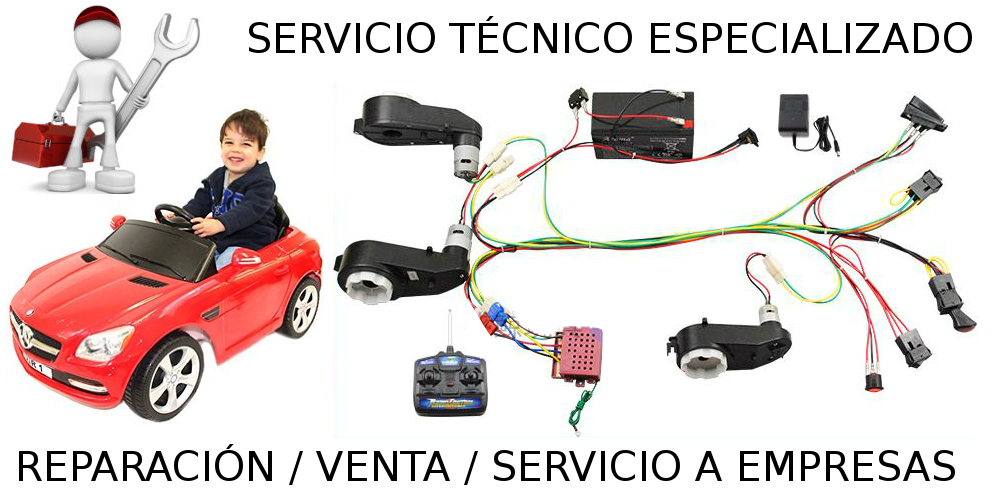 reparar coches eléctricos infantiles? Vehículos a batería - DondeReparar.Net
